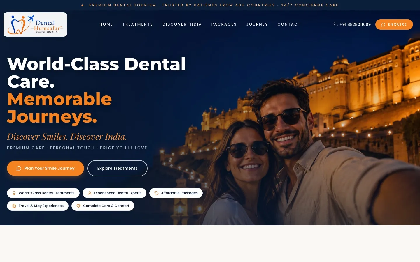 Dental Humsafar website, home page
